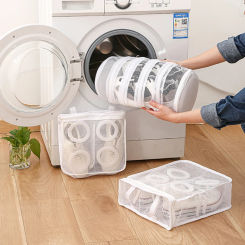 Shoes Laundry Bag Coarse Net Dirty Canvas Shoes Storage Pouch Hangbag Sneakers Wash Protection Sleeve Lazy only