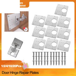 Stainless Steel Hinge Repair Plates Kitchen Cupboard Cabinet Wardrobe Window Door Repairing Fixing Tool Furniture Hardware