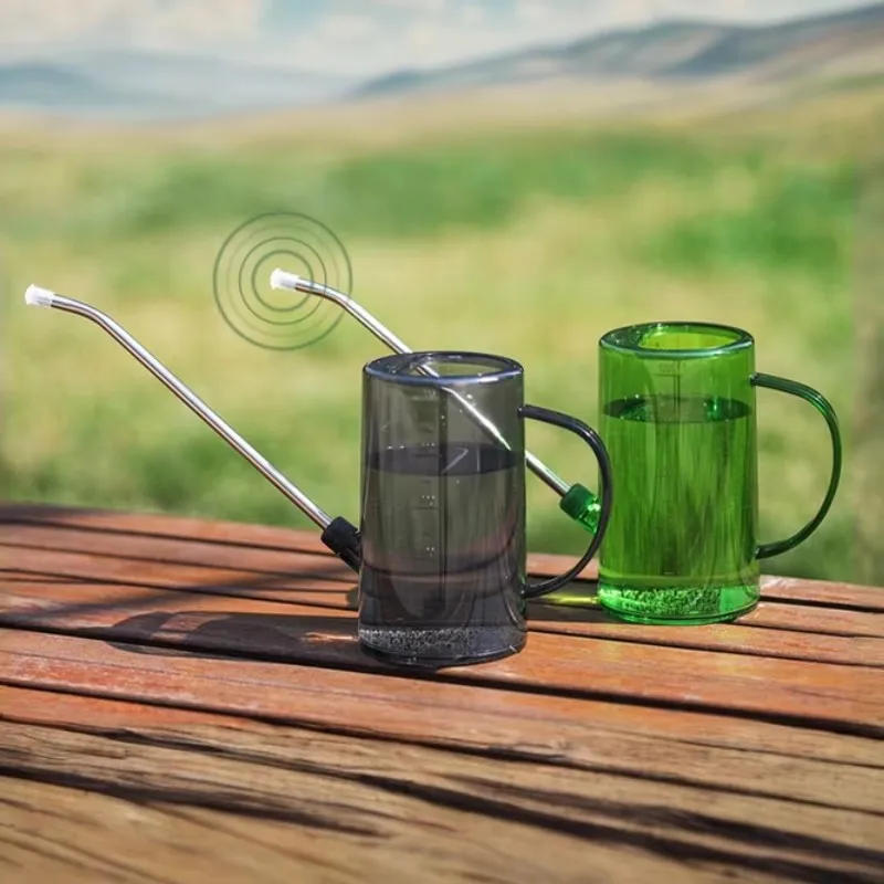 Description Picture 3 of item1L Long Mouth Watering Pot Household Transparent Watering Pot Garden Watering Pot Tool Large Capacity Plant Watering Can