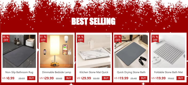 Description Picture 2 of itemNon-Slip Bathroom Mat Soft Diatomite Mat Super Absorbent Bath Mat Quick Drying House Entrance Mat Kitchen Shower Rug baÃ±o