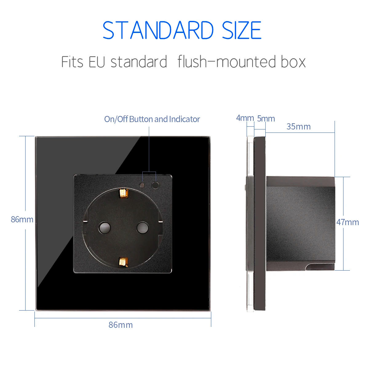 Description Picture 5 of itemTouchMi Wifi Smart Switch and Smart Socket Power Monitor with Black Crystal Glass Panel Need or NO Neutral Home Improvement