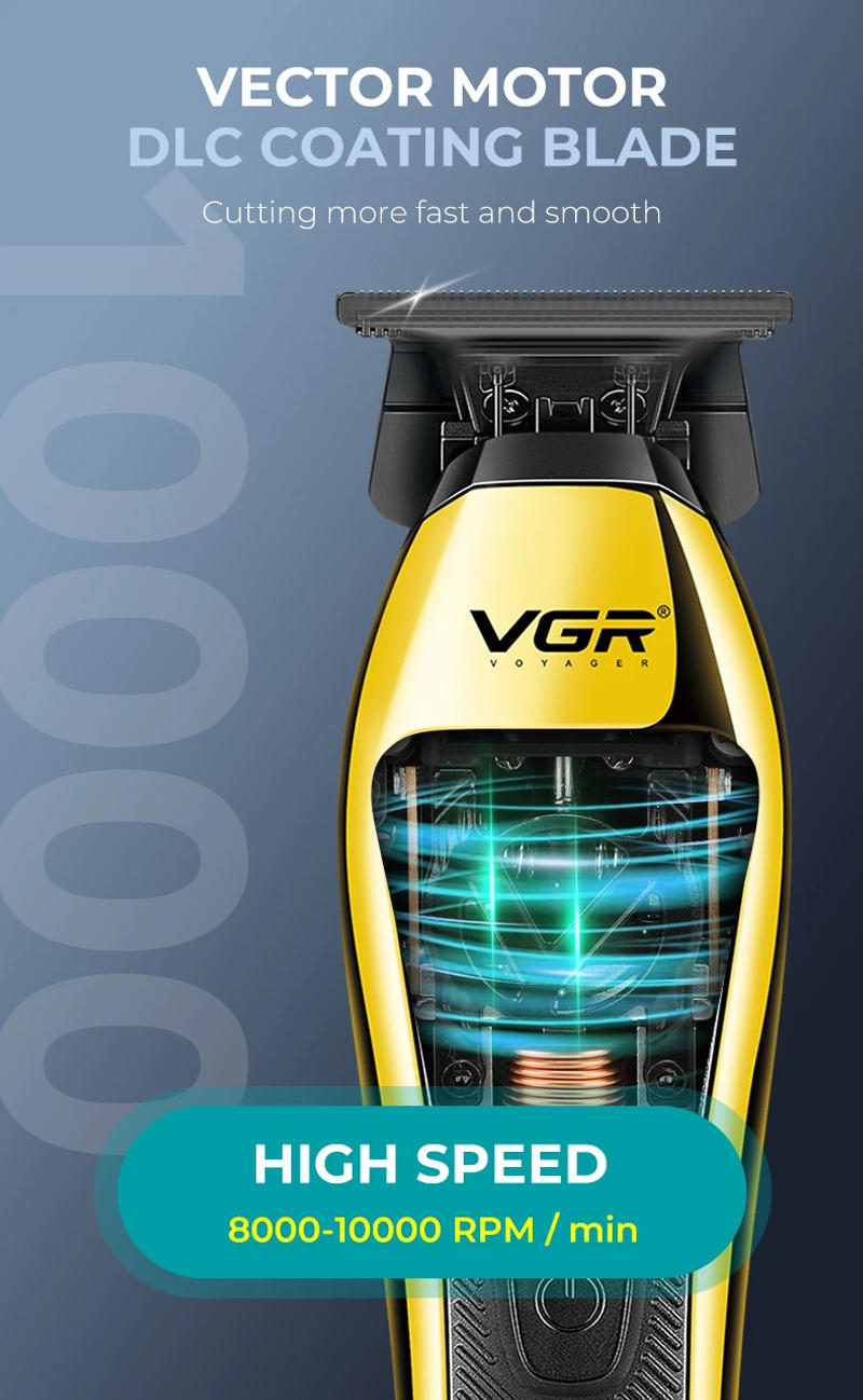 Description Picture 6 of itemVGR Hair Trimmer Professional Barber Clippers 10000 RPM Hair Cutting Machine Vector Motor Trimmers Haircut Trimmer for Men V-994