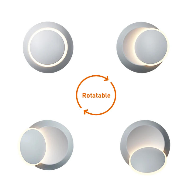 Description Picture 6 of itemLED Indoor Rotatable Wall Light Bedside Lamp Bedroom Living Room Corridor Sofa Background Lighting Home Decor Wall Mirros Lamp