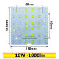18W 118x118mm