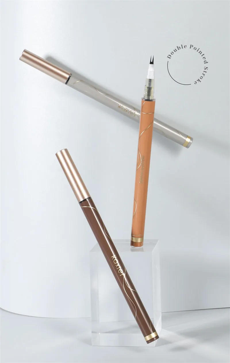 Description Picture 3 of itemUltra-thin 2 Fork Tip Liquid Eyeliner Double Forked Tip Lower eyelash Pen Makeup Smooth Eye Liner 2Point Eyebrow Pencil Cosmetic