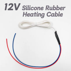 Minco Heat 0.5~8m Used For Electric Heating Blanket/Heating Pad/Ground Mat/Clothes 12V Silicone Rubber  Low Voltage Wire