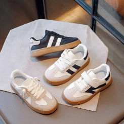 Children's Sneakers 2023 Spring Autumn New Low-top Board Shoes Women's Versatile Soft Bottom Casual Shoes Baby Single Shoes