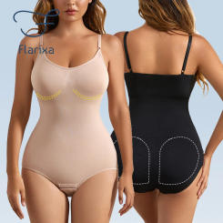 Flarixa Seamless Bodyshaper Women Bodysuit Open Crotch Shapewear Postpartum Tummy Control Shapewear Slimming Underwear Jumpsuit