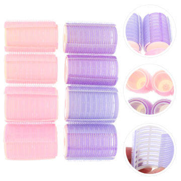 16 Pcs Hair Curler Rollers Self Holding Bangs Plastic DIY Salon Hairdressing Grip