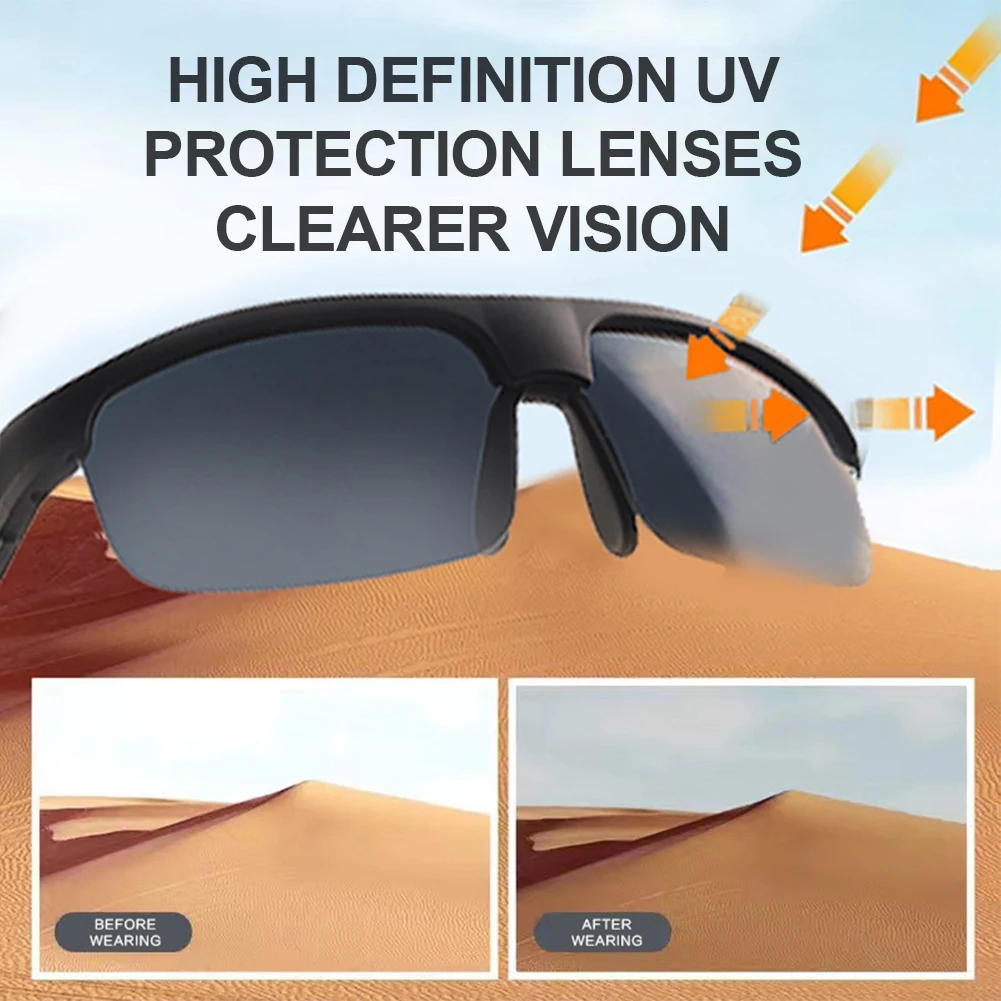 Description Picture 4 of itemWireless Smart Glasses TWS Headphones Bluetooth 5.3 Bone Conduction Earphones Long Endurance Outdoor Cycling Driving Sunglasses