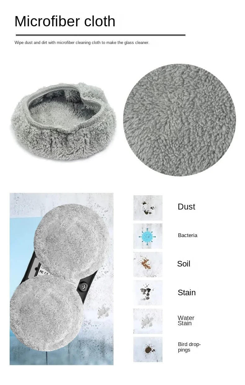 Description Picture 6 of itemUltra Thin Robot Vacuum Cleaner With Auto Water Spraying Window Cleaner Robot Electric Limpiacristales Remote Control for Home