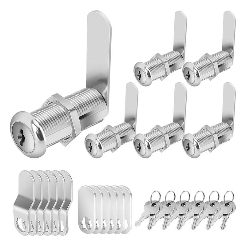 Description Picture 4 of itemCabinet Locks With Keys, Long Cam Locks Keyed Alike, Cabinet Cam Lock Set For Cabinets RV Storage Locks Tool Box Lock