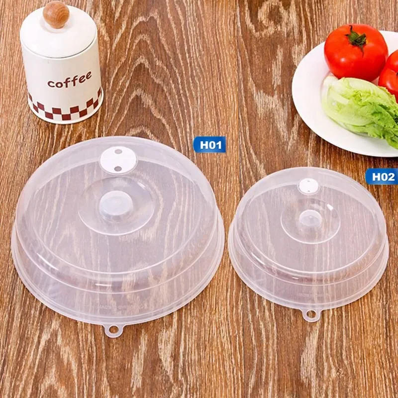Description Picture 2 of itemTransparent Round Plastic Bowl Lid Refrigerator Microwave Oven Cover Oil Lid Heating Sealing Food Preservation Lid Kitchen Tools