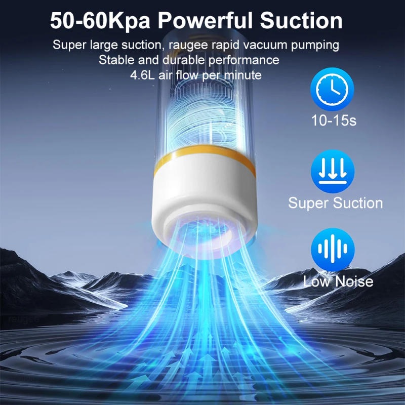 Description Picture 4 of itemPortable Vacuum Sealer Pump Electric Handheld Vacuum Sealing Pump Rechargeable Mini Small Vacuum Sealer Pump for Food Storage