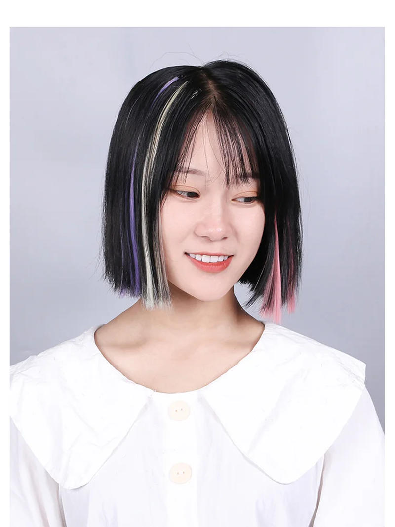 Description Picture 6 of item1PCS 45cm/Pc 15Colors Fake Hair Extensions with Invisible Black Hair Clips Heat Resistant Straight For Women Styling Tool