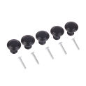 5pcs Cabinet Handle Cupboard Door Knobs Black Drawer Black Door Handle Matte Stainless Steel Metal Drawer Pull