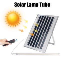 Remote Control Camping Lantern Emergency Flashlight LED Solar Tube Light Waterproof For Balcony Corridor Outdoor Multifunctional