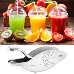 Stainless Steel Lemon Juicers With Fish Manual Juicer Squeezer Household Lemon Clip Fruit Pressing Kitchen Accessories
