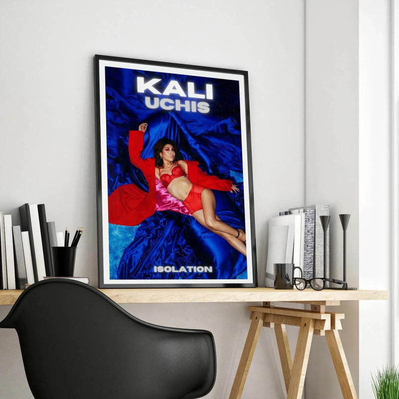 Description Picture 5 of itemKali Uchis Latest Music Album Cover Poster ORQUÍDEAS Modern Home Art Decoration Fan Collection Canvas Painting Wall Art