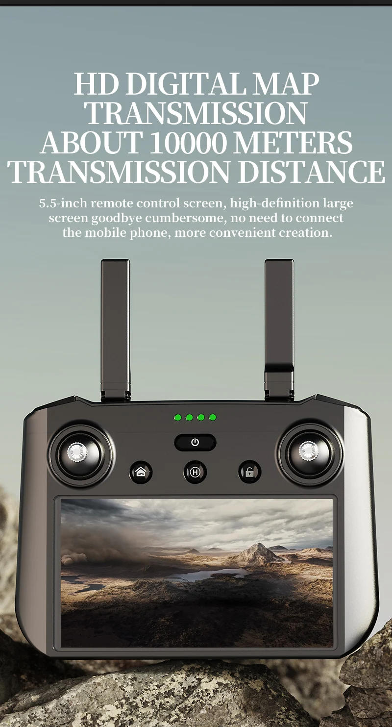 Description Picture 4 of itemVlog HD Aerial Drone KF104 Pro Max 3-axis Gimbal Anti-shake 8K Camera 5G Digital Image Transmission Dron LCD Screen RC Drone