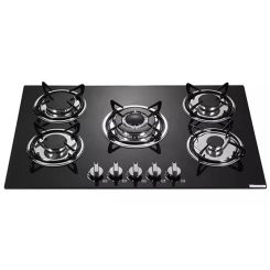 5 Burners gas stovetop 30 inch,Gas Stove Gas Hob Stovetop Tempered Glass Cooktop Plug-in type/Battery type