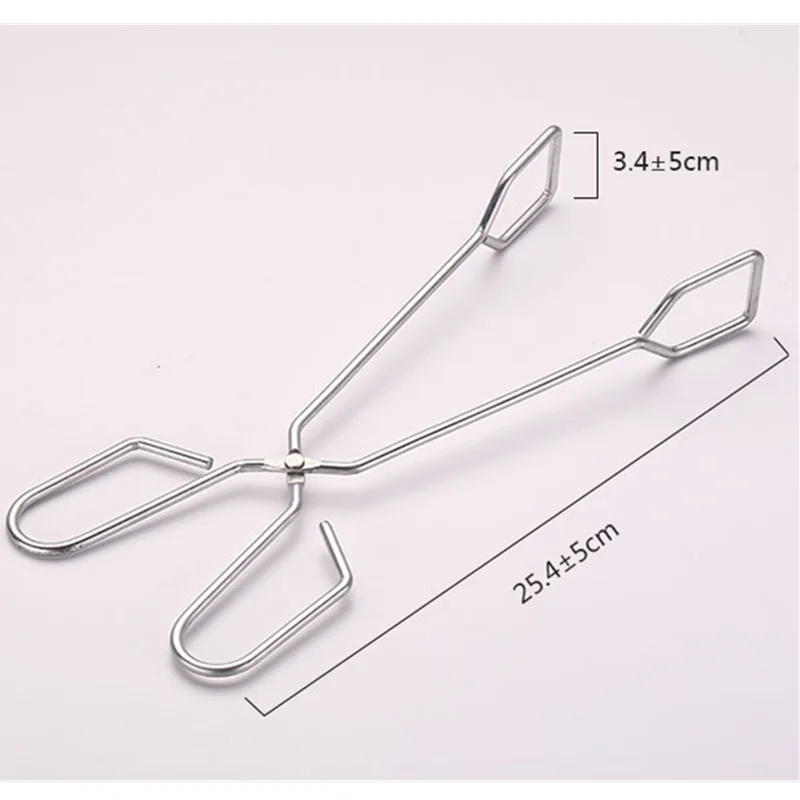 Description Picture 5 of itemNew Convenient BBQ Tools Stainless Steel Scissors Type Grilled Food Clip Barbecue Accessories Portable Tongs Outdoor Gadget
