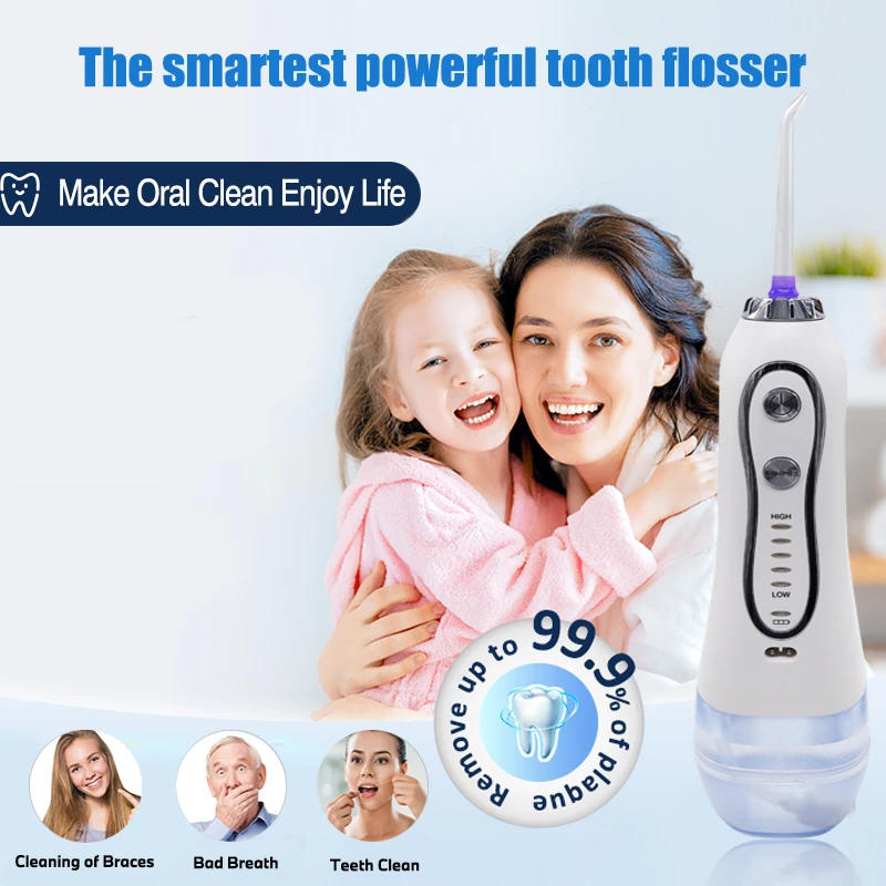 Description Picture 4 of itemPortable Irrigator Electric Water Flosser Mouth Washing High-frequency Pulse Oral For Teeth Whitening Cleaning Home Appliance