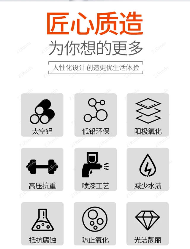 Description Picture 5 of itemRound towel ring No punching toilet hanging towel rack Space aluminum bathroom storage pendant