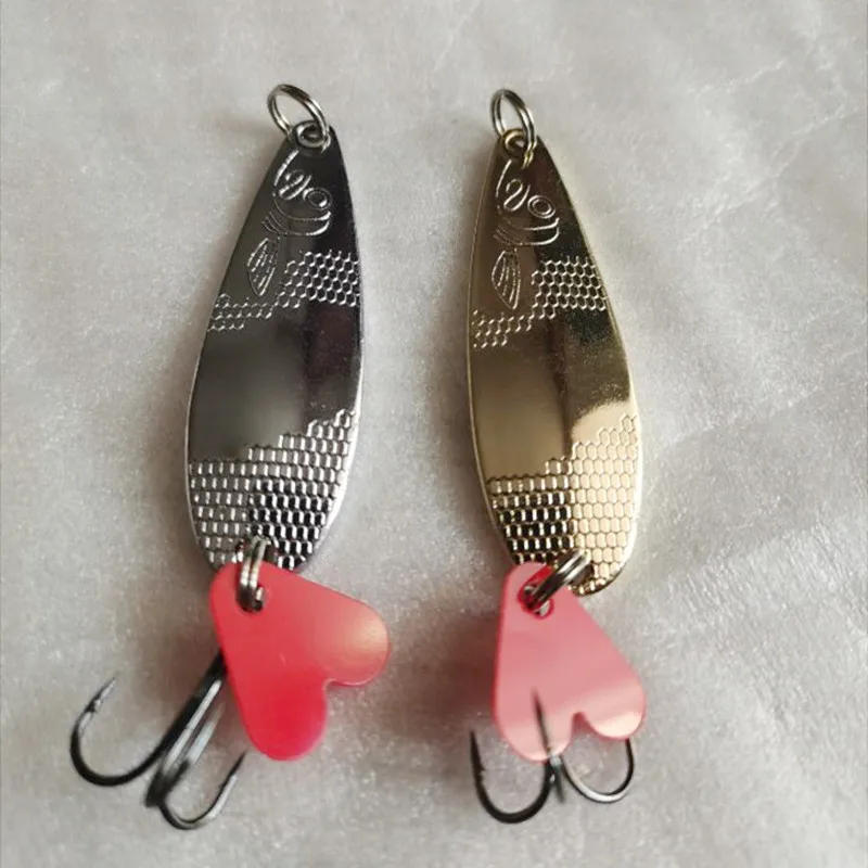 Description Picture 6 of itemMetal Jigging Spinner Spoon Fishing Lure Fishing Bait Hard Baits Sequins Noise Artificial Bait Treble Hook Swimbait Carp Fishing