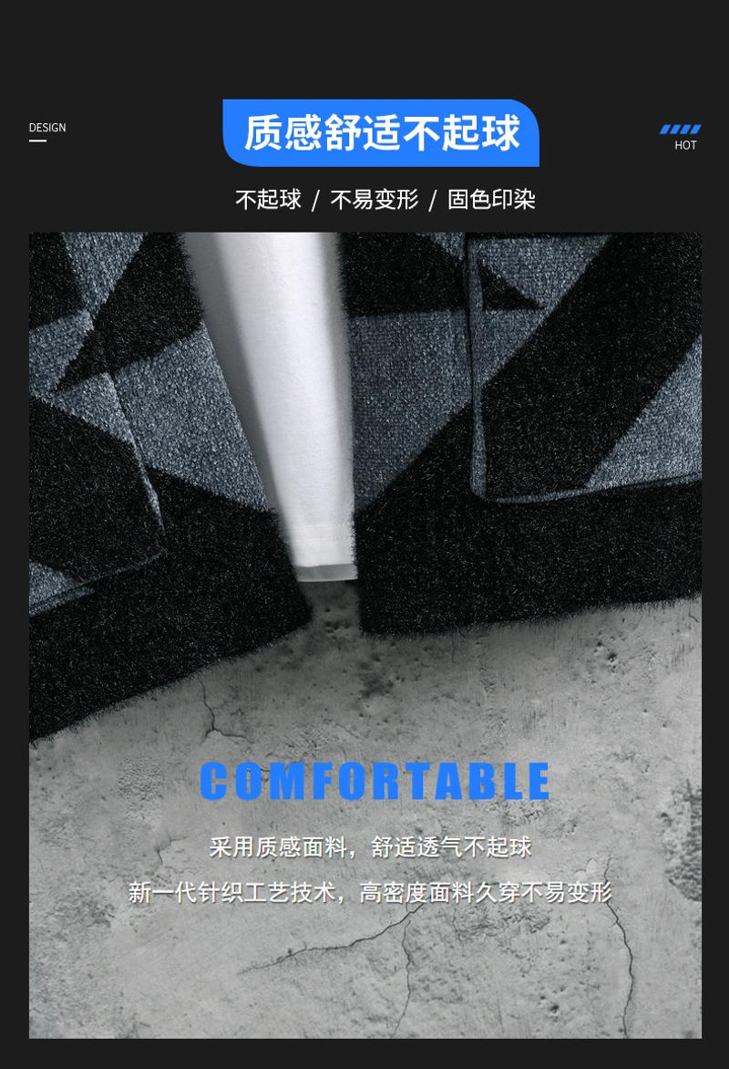 Description Picture 4 of item2024 Spring Autumn Male Korean Fashion Print Cardigan Sweater Homme Simple All-match Knitted Coat Men's Outwear Top Hombre