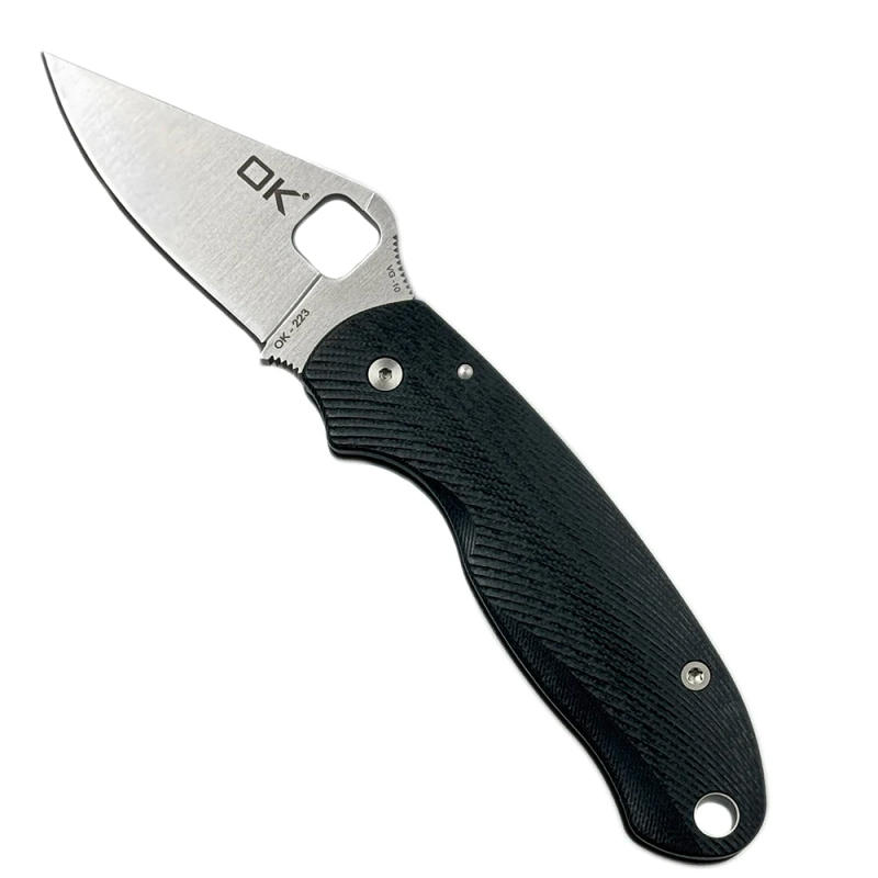 Description Picture 2 of itemOK-223 VG-10 Blade G10 Handle bearing Outdoor Camping Hunting Pocket Folding knives