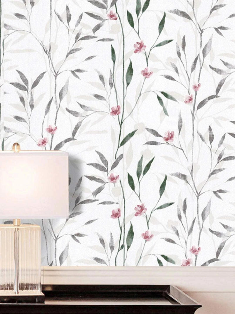 Description Picture 6 of itemVinyl Floral Leaf Peel and Stick Wallpaper Self Adhesive Contact Paper Removable Waterproof Wallpaper For Furniture Renovation