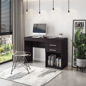 White Computer Desk for Home Office or Bedroom, with Drawers Ideal for Small Spaces