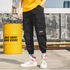 Fashion brand pants Korean version of casual casual casual pants handsome young fashion multi-pocket leggings