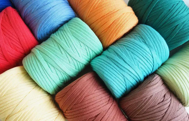 Description Picture 2 of itemFlat Knitted Fabric Thread, Hollow Yarn Flat Ribbon Thread, DIY Handmade Woven Bag Hook Sandals 250g Crocheting