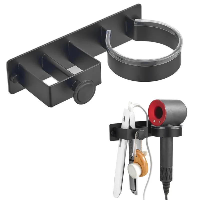 Description Picture 6 of itemBathroom Hair Straightener Storage Hair Dryer Holder Wall Mounted Holder Hair Tool Organizer Adhesive Toilet Blower Holder