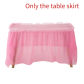 Pink Table skirt