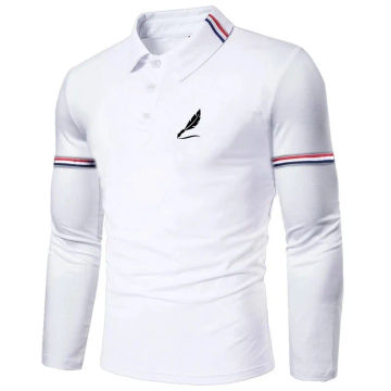 Spring men's long sleeved polo shirt fashion casual shirt