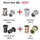 Rivet Nut M6 (30Set)