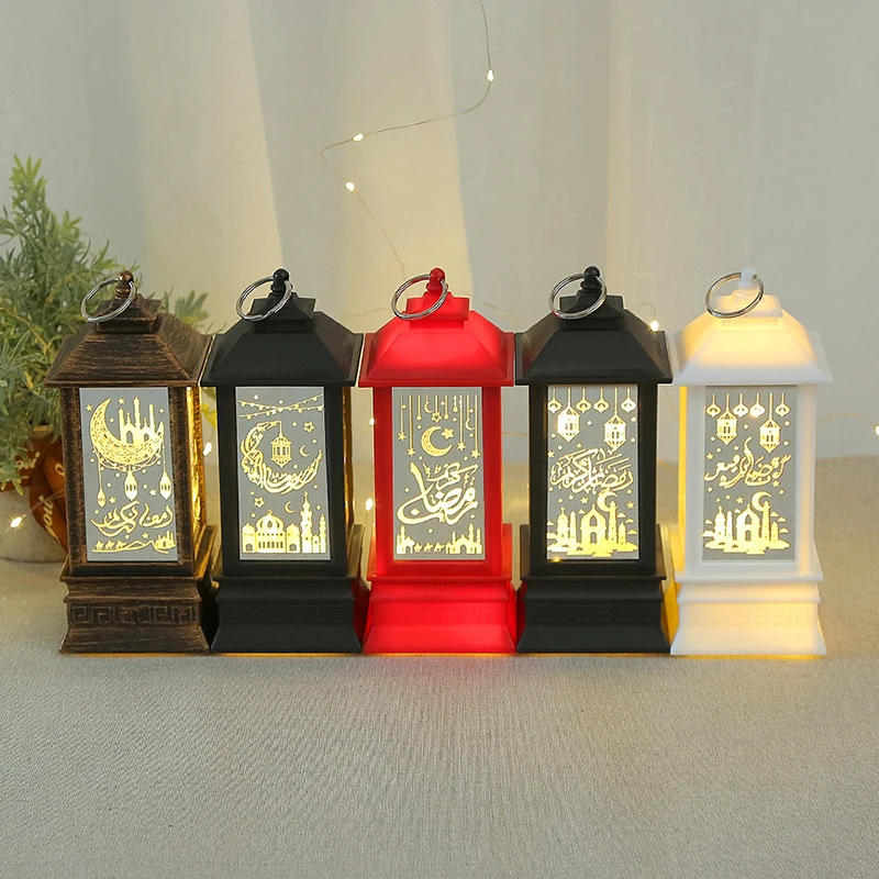 Description Picture 4 of itemNew LED Lantern Retro Ramadan Decor Islam Muslim Party Gifts Eid Mubarak Candles Night Light Eid Colorful Ramadan Ornaments 2024