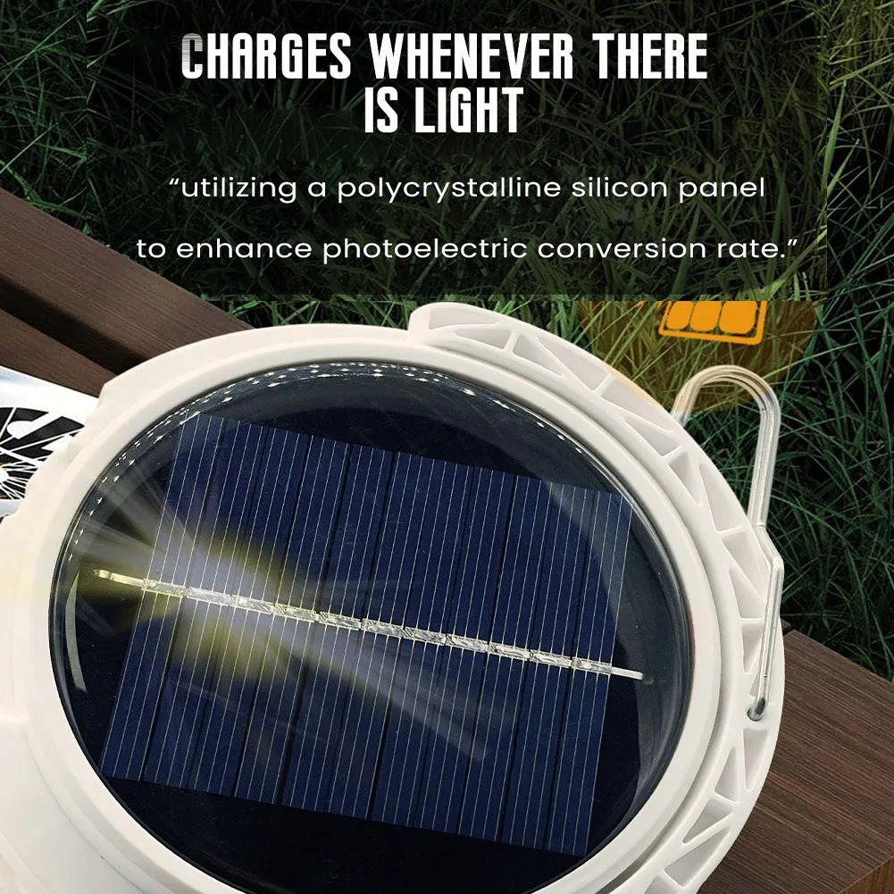Description Picture 5 of itemSolar LED Camping Light USB Rechargeable Bulb for Outdoor Tent Lamp Portable Lanterns Emergency Lights for BBQ Hiking Fishing