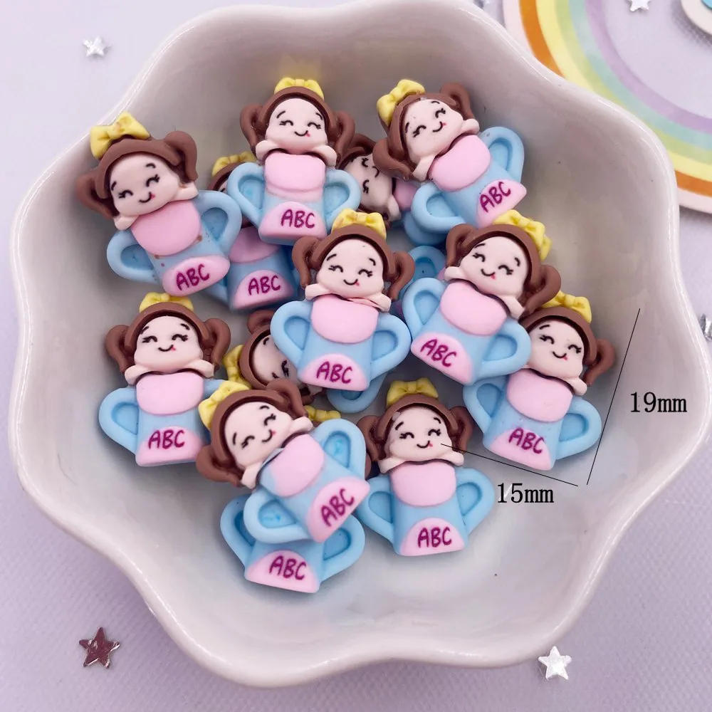 Description Picture 6 of itemHand Painted Resin Kawaii Colorful Mini Learning Tools Scrapbook Flatback Stone Figurine 10PCS DIY Decor Accessories Craft OM279