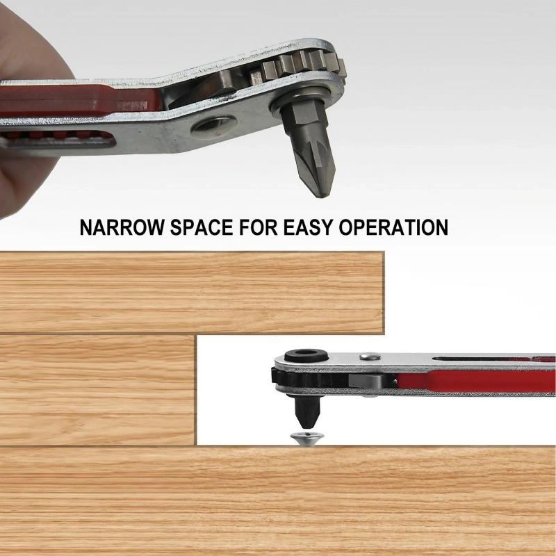 Description Picture 5 of itemSTONEGO 1PC Ratchet Wrench Screwdriver SAE Socket Set Suitable for Hex Screwdrivers and Drill Bits Manual Tool