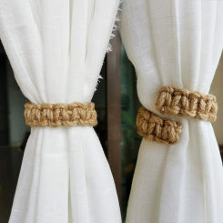 Curtain Clip Holders Buckles Home Curtain Buckle Decoration Weave Clips Rope Straps Holder for Big Thick Curtain Accessories