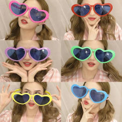 Funny Heart Glasses Photo Props Giant Big Oversized Eyeglasses Party Decorations Photobooth Props Shade Party Diy Supplies