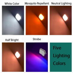 1PC Outdoor USB Rechargeable LED Square Lamp 200W Emergency Light Hook Up Camping Fishing Portable Lantern Night Lights LT084