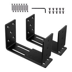 2Pcs Door Barrier Bracket Door Metal Bar Bracket Security Bar Holder for Garages Gate Door Brace Barn Door Reinforcement