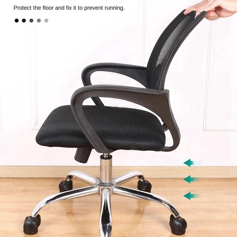 Description Picture 5 of itemRubber Bed Office Chair Wheel Stopper Furniture Legs Caster Cups Chair Feet Floor Protectors Felt Pads