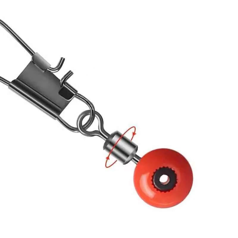 Description Picture 6 of itemFTK 20Pcs Fishing Line to Hook Swivels Shank Clip Connector Interlock Snap Connector Sea Saltwater Fishing Lure Beans Belt