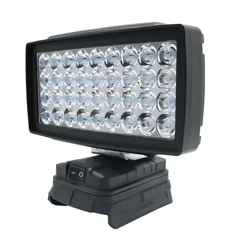 Description Picture 2 of item36 Beads Car LED Work Light Flashlight Electric Torch Spotlight USB Power Bank Lamp For Bosch 18V BAT609 BAT618  Li-ion Battery
